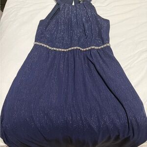 SLNY Midnight Blue Gown